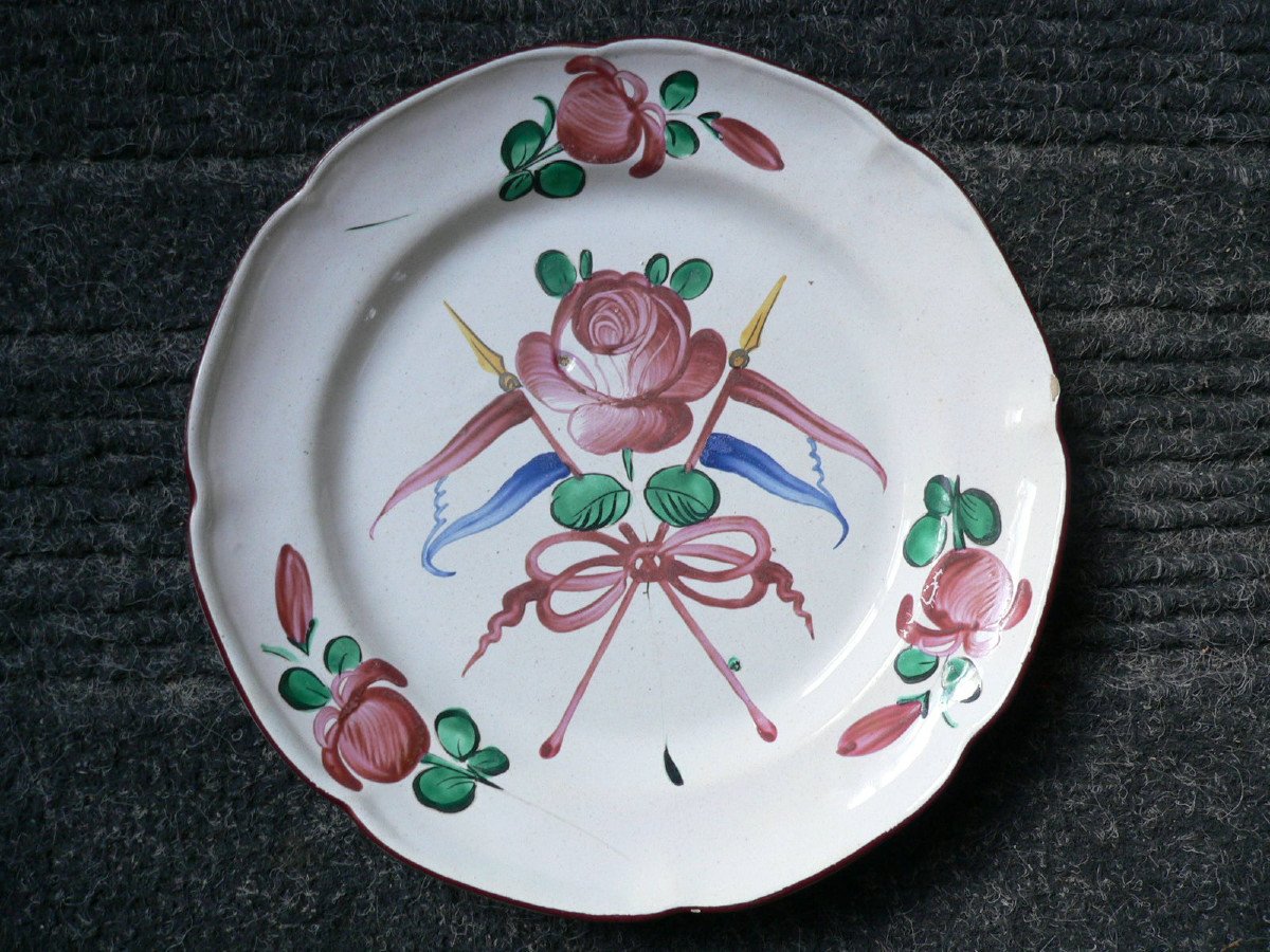 Revolutionary Plate In Earthenware From Islettes Nineteenth