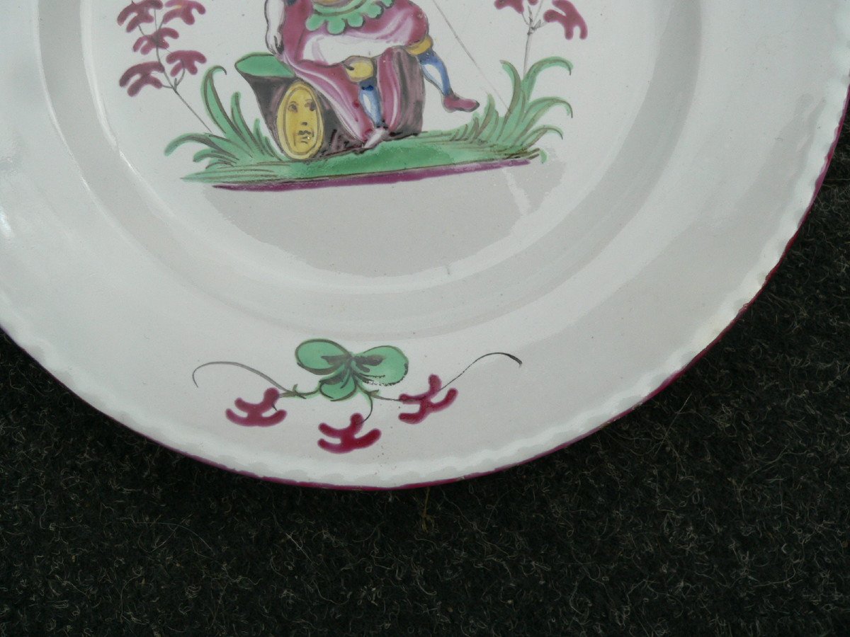 Eighteenth Epinal Earthenware Plate Military Decor-photo-1