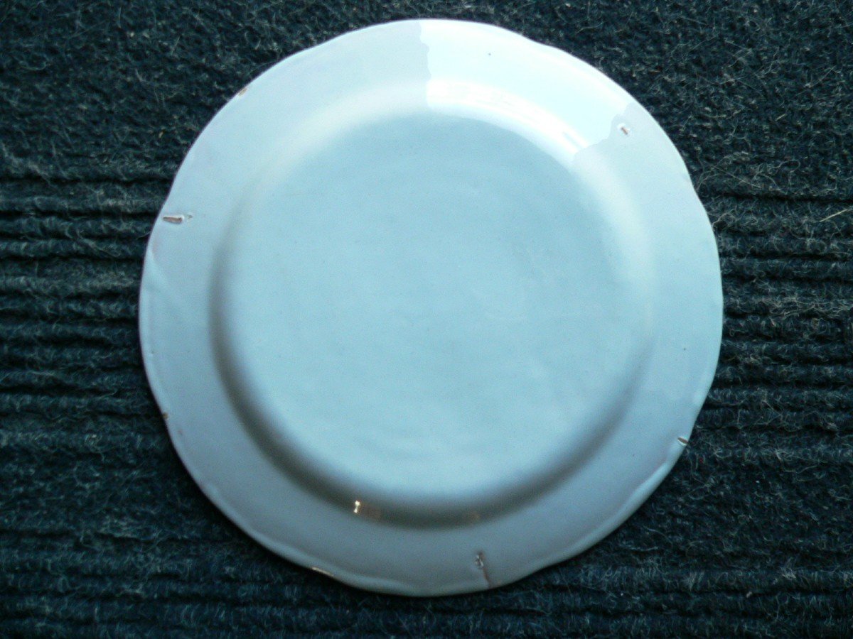 Nineteenth Lunéville Earthenware Plate-photo-3