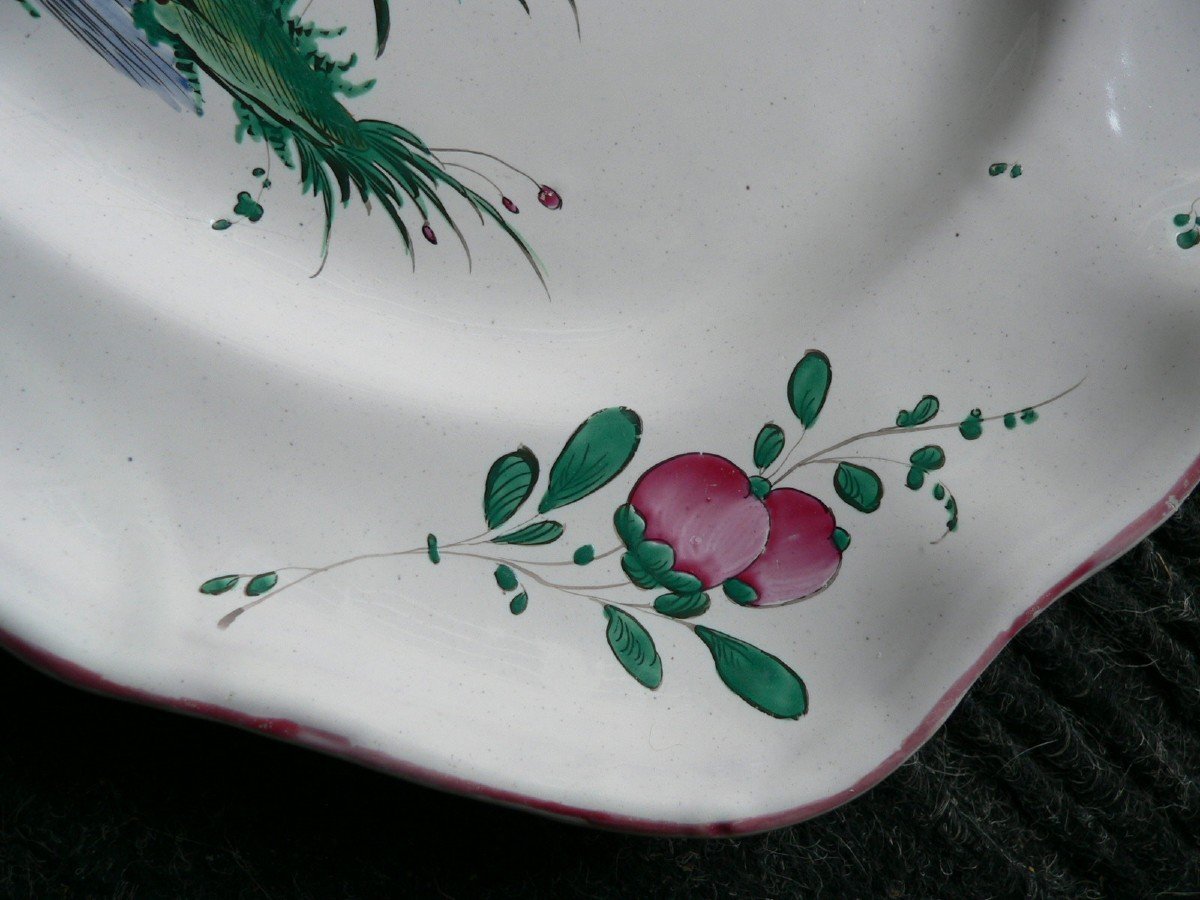 Oval Dish In Faience From Islettes Eighteenth-photo-7