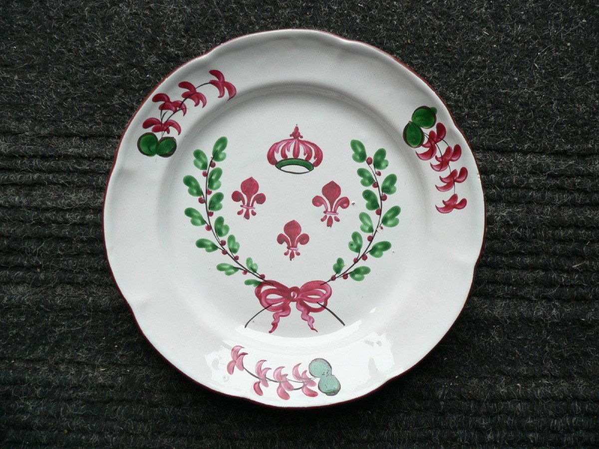 Earthenware Plate From Islettes XIXth