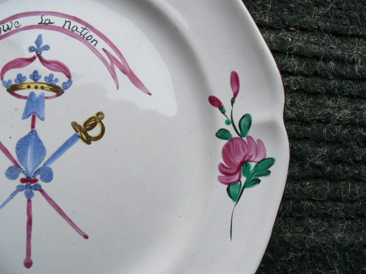 Revolutionary Plate In Eighteenth Islettes Earthenware.-photo-4