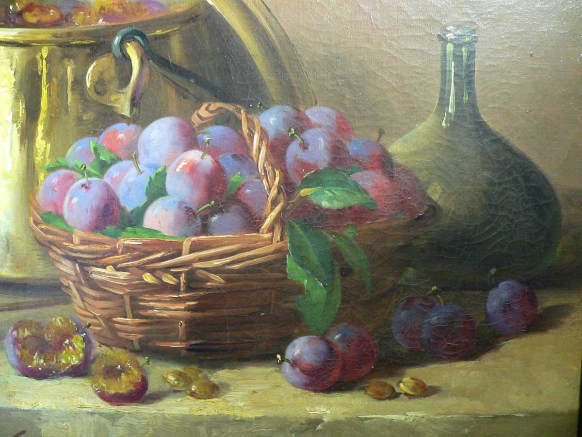 Nature Morte Signé Brunel De Neuville 1852/1941-photo-1