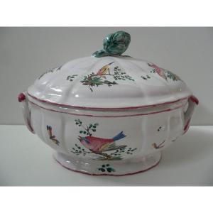 Rare Earthenware Tureen From Lunéville 18th Century 