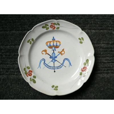 Revolutionary Eighteenth Waly Earthenware Plate