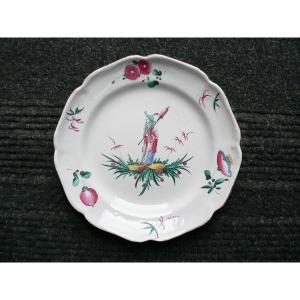 Eighteenth Luneville Earthenware Plate