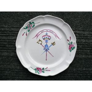 Revolutionary Plate In Eighteenth Islettes Earthenware.