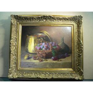 Still Life Signed Brunel De Neuville 1852/1941