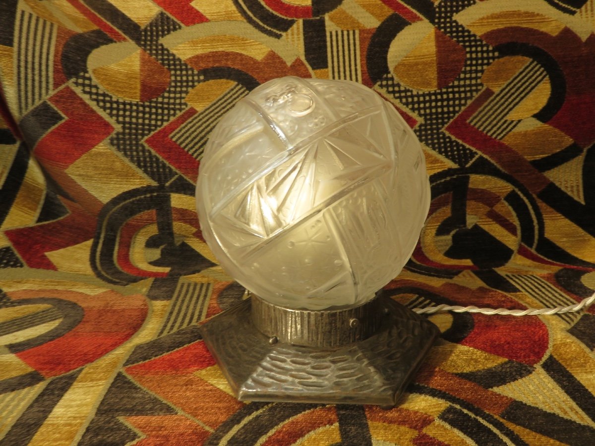 Lampe Art Déco Signée Muller Frères Luneville