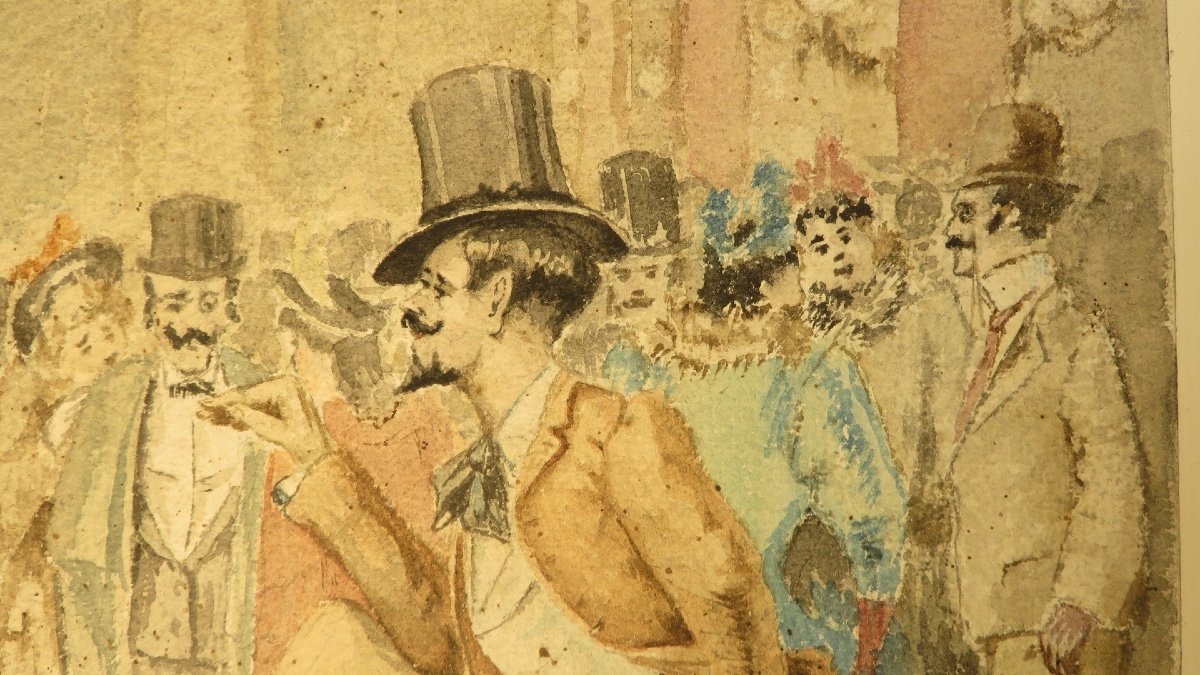 Pastel Of A Cabaret Dancer Late XIX Signed A Prévois? 1890-photo-4