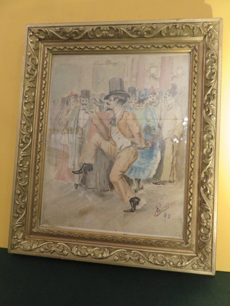 Pastel Of A Cabaret Dancer Late XIX Signed A Prévois? 1890-photo-5