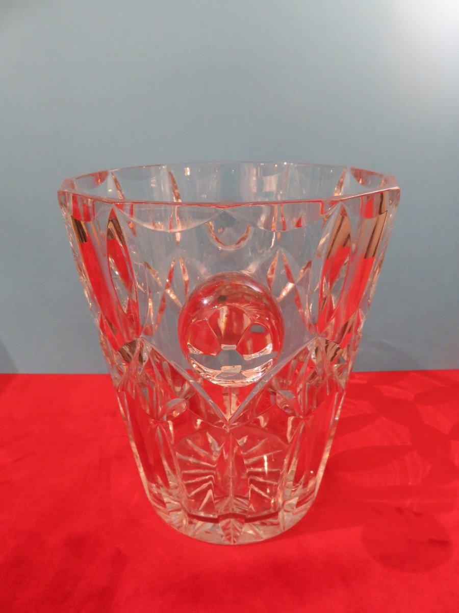 20th Century Cut Crystal Champagne Bucket-photo-3