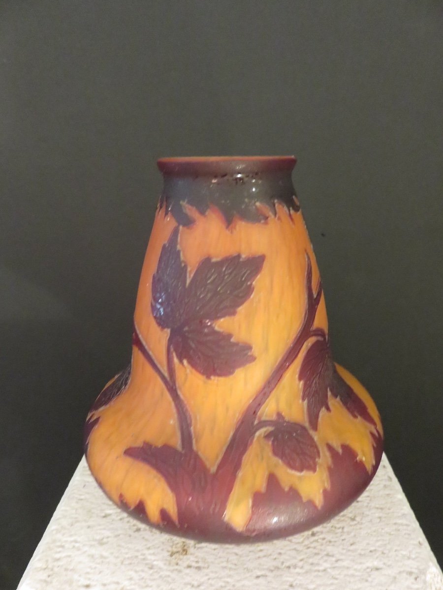 Vase en pâte de verre multicouches  , signé Richard (1884 - 1944)   verrerie Loetz-photo-4