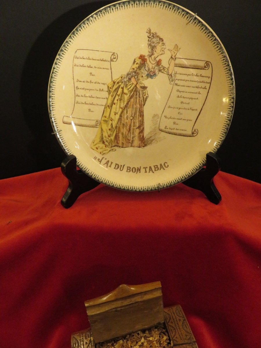 Six Fine Earthenware Plates Called "talking": Popular Songs Choisy Le Roi-photo-6