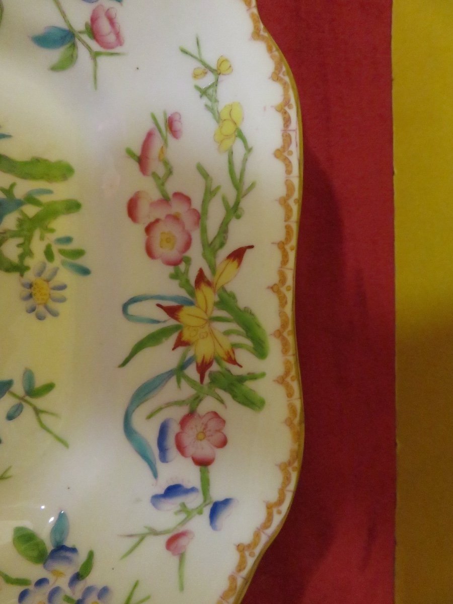 Paire de plats en porcelaine anglaise Minton époque XIX ème-photo-6