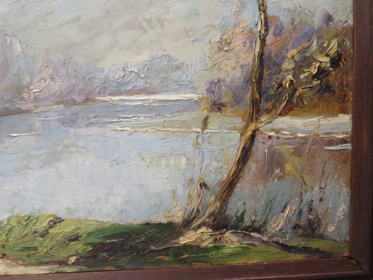 Paul Jouvet ( 1882- 1981)  Paysage Du Bord De l'Isère -photo-4