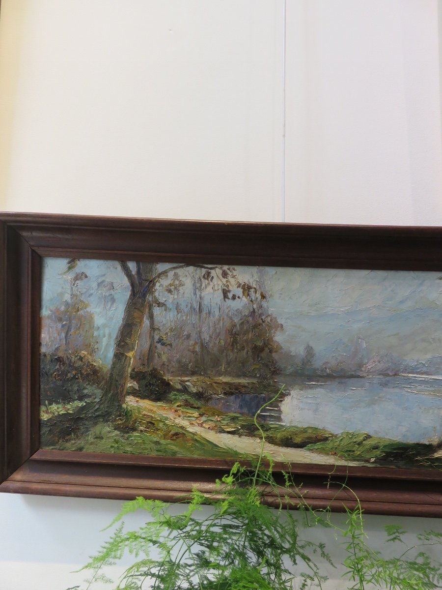 Paul Jouvet ( 1882- 1981)  Paysage Du Bord De l'Isère -photo-6
