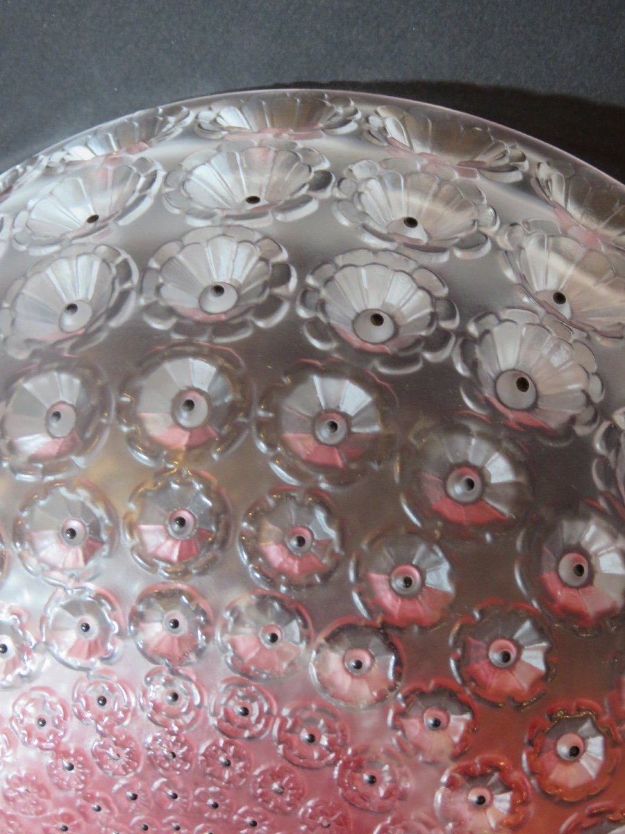 Lalique France: Hollow Bowl Model "nemours" Created By R.lalique -photo-6