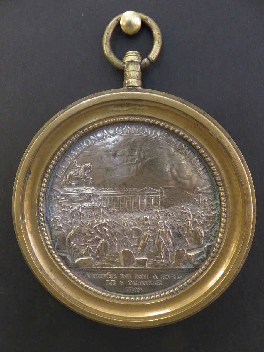Jean Bertrand Andrieu ( 1761- 1822 ) d'après Médaille représentant l'arrivée du Roi à Paris 