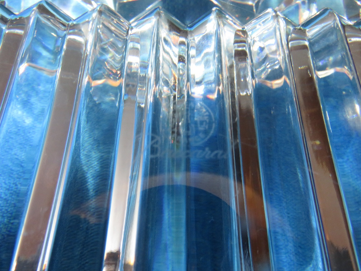 Baccarat Crystal Ashtray Or Pocket Emptier, "luxor" Model, In Its Original Box -photo-3