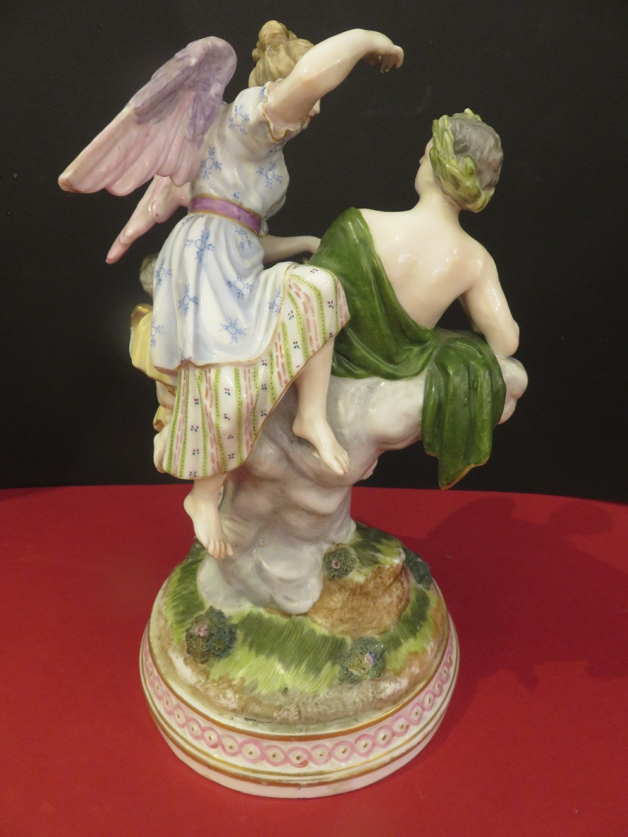 Meissen Porcelain Group, 19th Century-photo-3