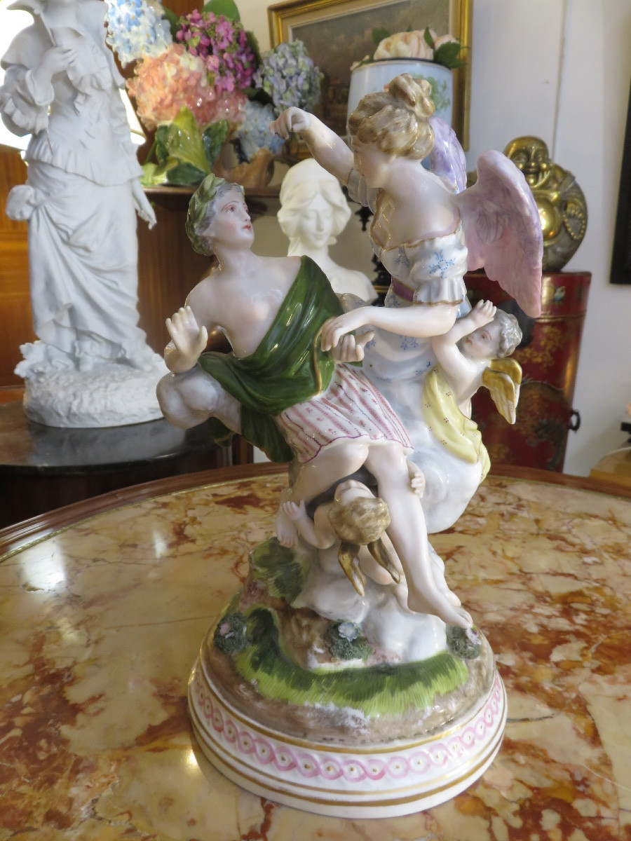 Meissen Porcelain Group, 19th Century-photo-2