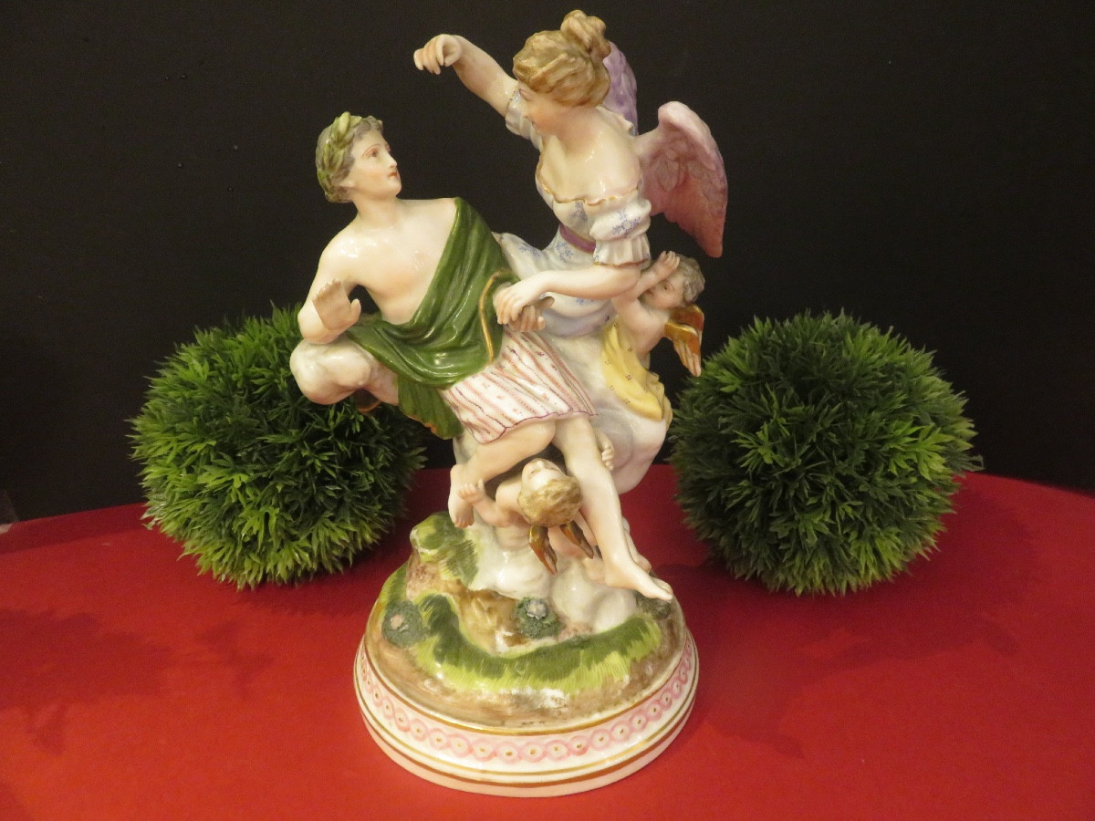 Meissen Porcelain Group, 19th Century-photo-8