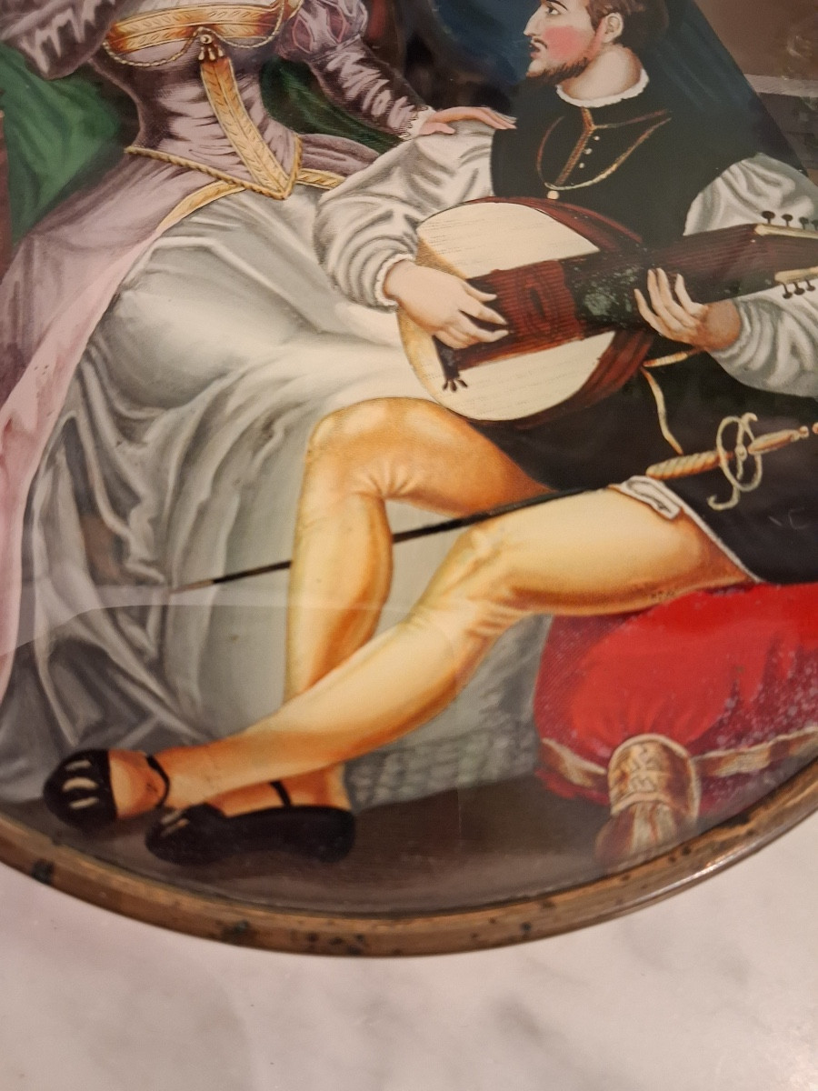 Important Box Under Glass ( 17 Cm ) Dating From The Early XIX ème -photo-4