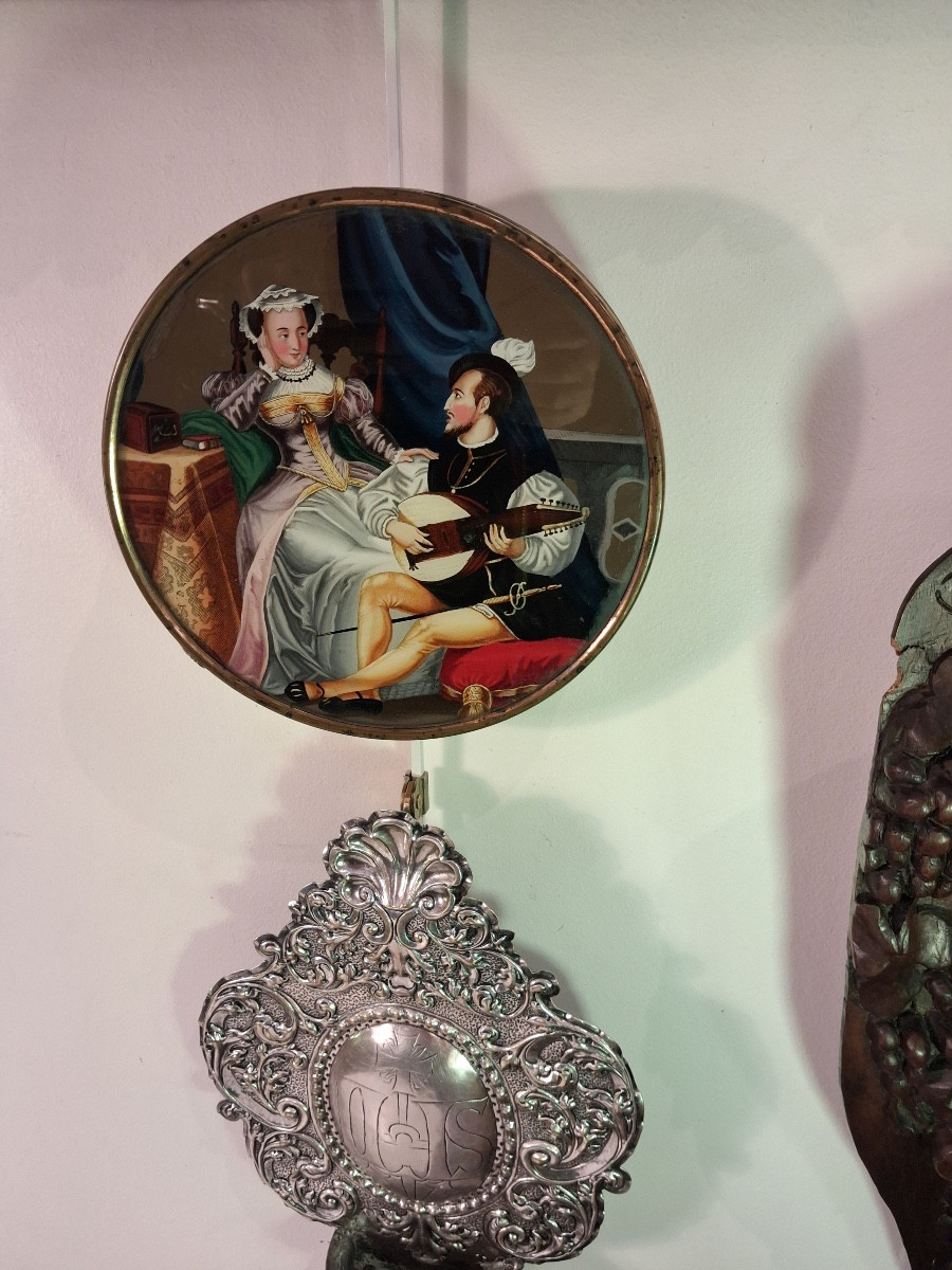 Important Box Under Glass ( 17 Cm ) Dating From The Early XIX ème -photo-5