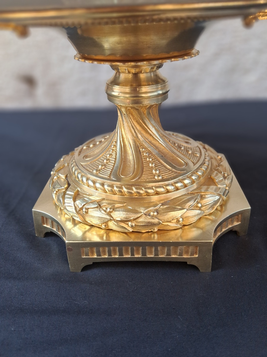 Chinese Porcelain Cup Mounted On Gilt Bronze, 19th Century -photo-6