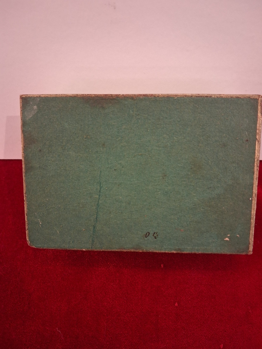 Rectangular Sugared Almond Box, In Glass, 19th C-photo-2
