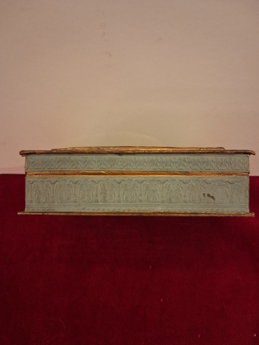Rectangular Sugared Almond Box, In Glass, 19th C-photo-3