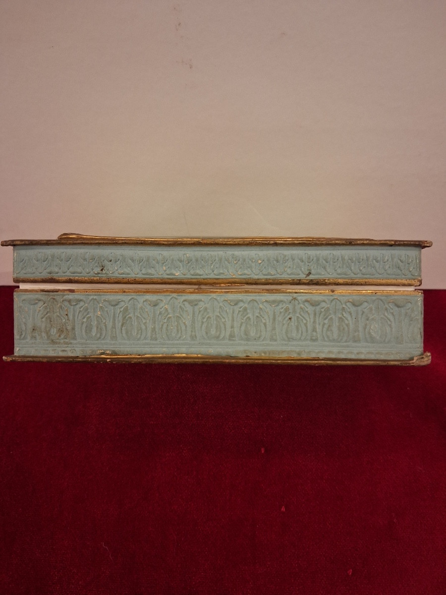 Rectangular Sugared Almond Box, In Glass, 19th C-photo-4