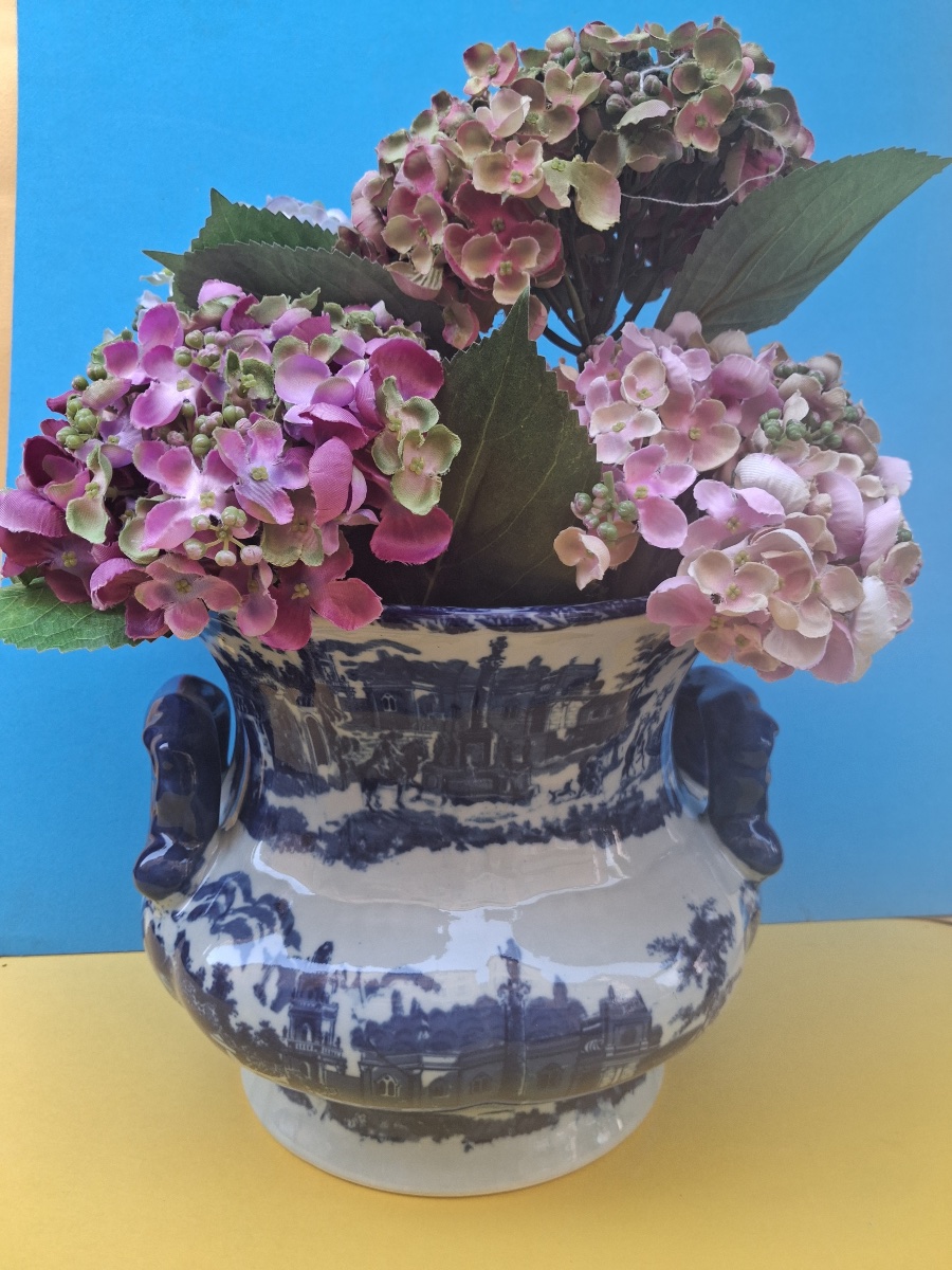 English Porcelain Pot Cover Victoria Ware Ironstone 19th C-photo-4