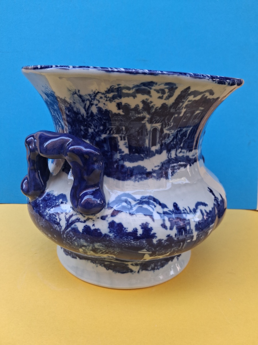 English Porcelain Pot Cover Victoria Ware Ironstone 19th C-photo-4
