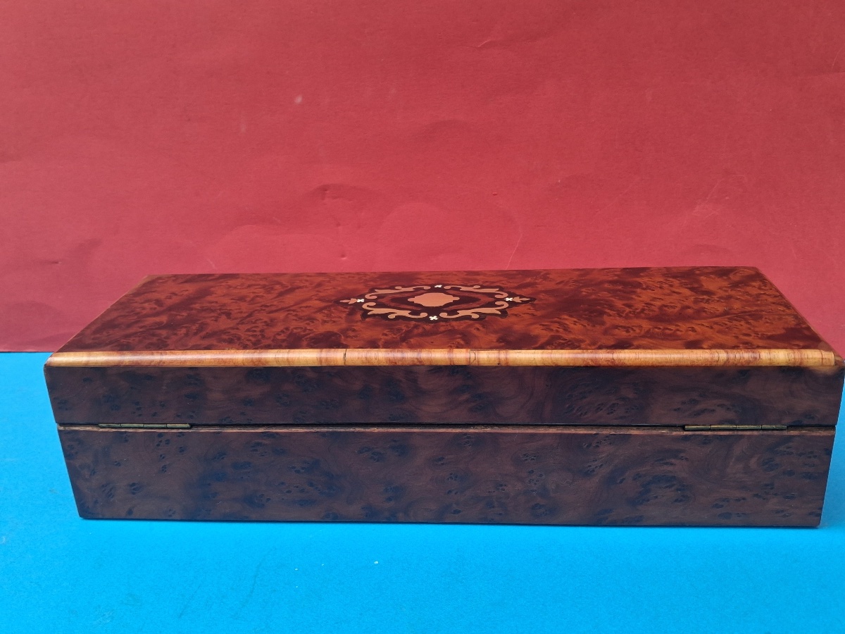 Jewelry Box Or Case With Key, 19th Century-photo-4