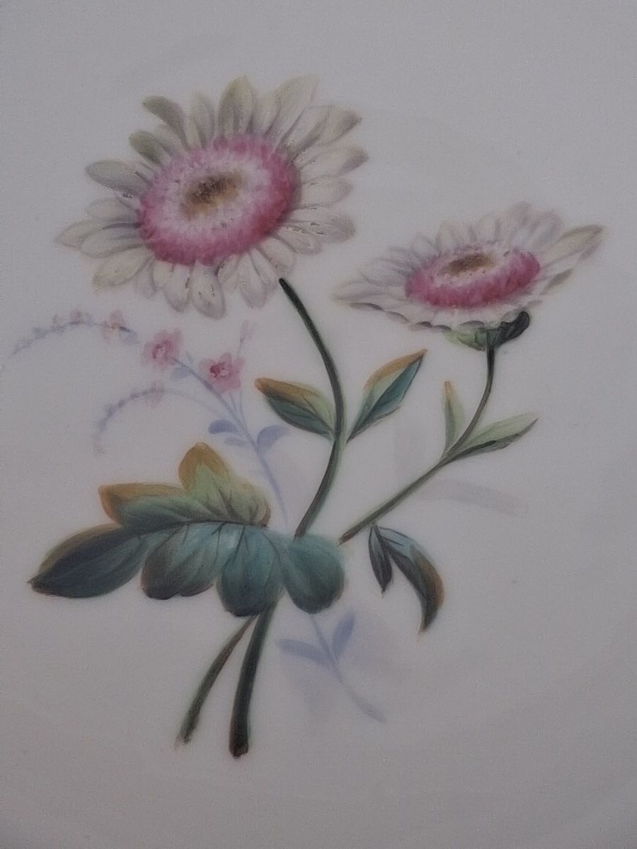 Porcelaine de Paris : deux plats et une assiette -photo-6