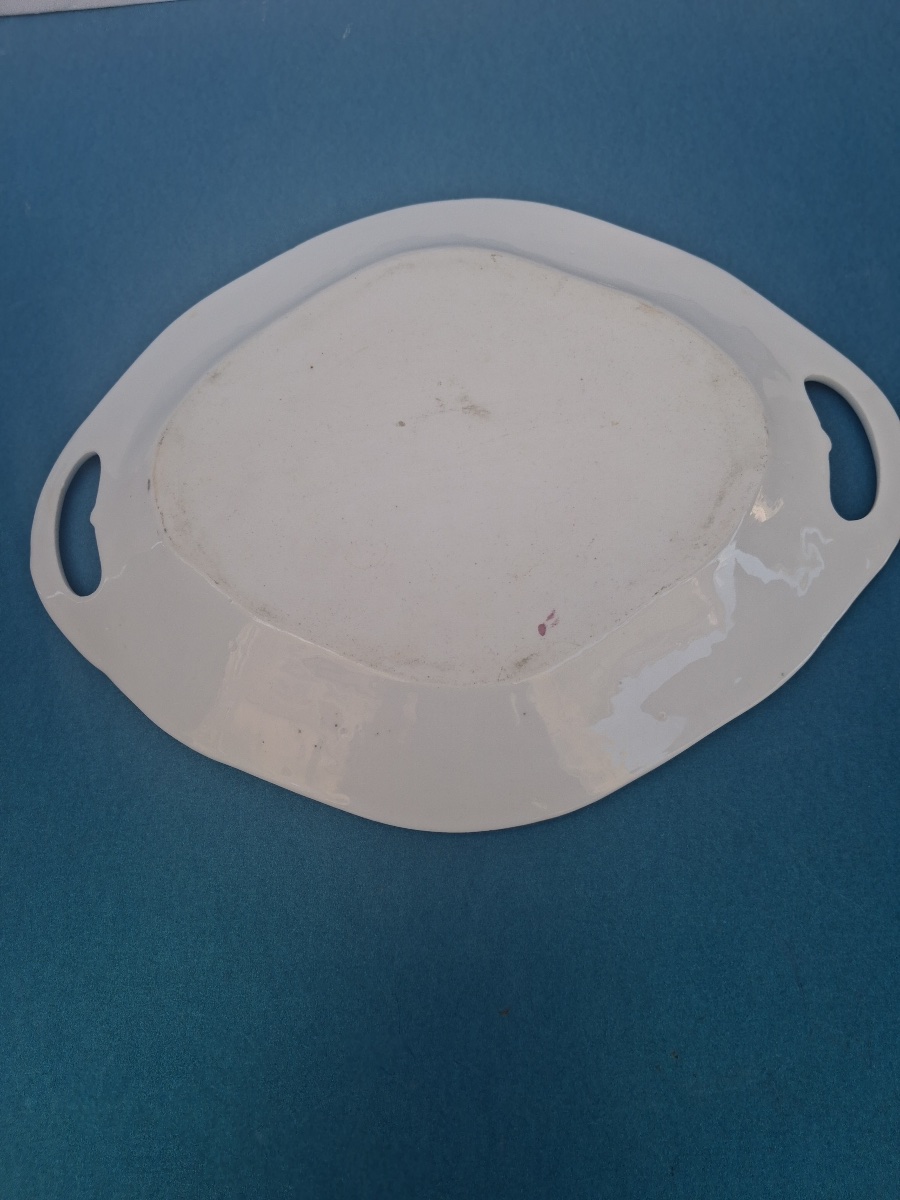 Porcelaine de Paris : deux plats et une assiette -photo-7