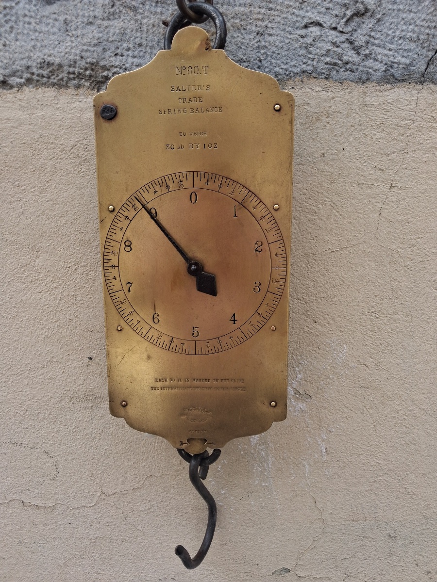 Salter Spring Scale, Made Of Brass, 19th Century-photo-5