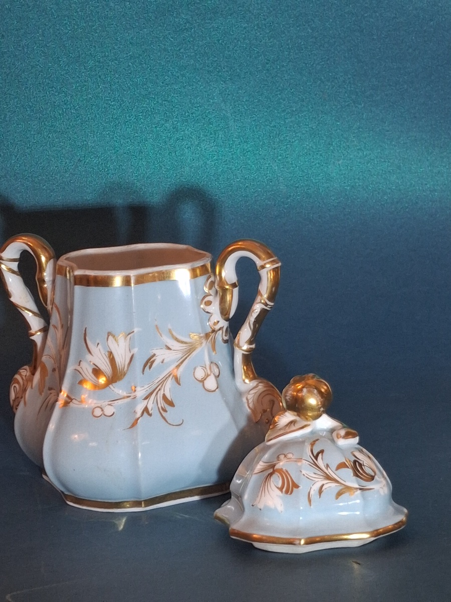 19th-century "vieux Paris" Porcelain Sugar Bowl-photo-3