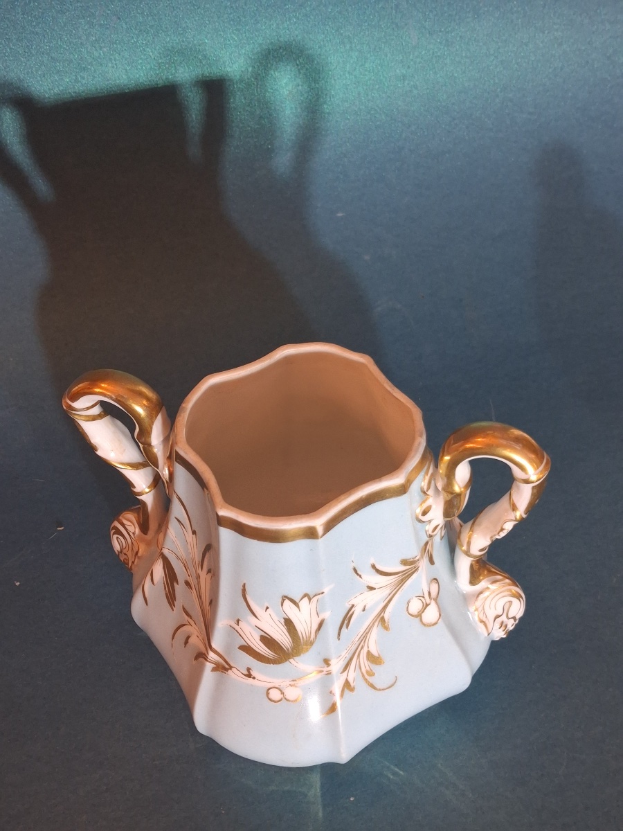 19th-century "vieux Paris" Porcelain Sugar Bowl-photo-1