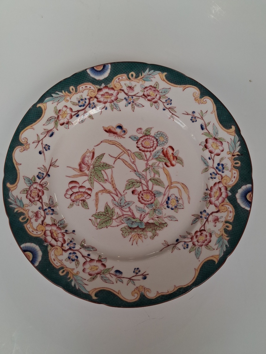 Four Freestanding Cake Stands Made Of Fine Sarreguemines Earthenware In The Minton Style -photo-1