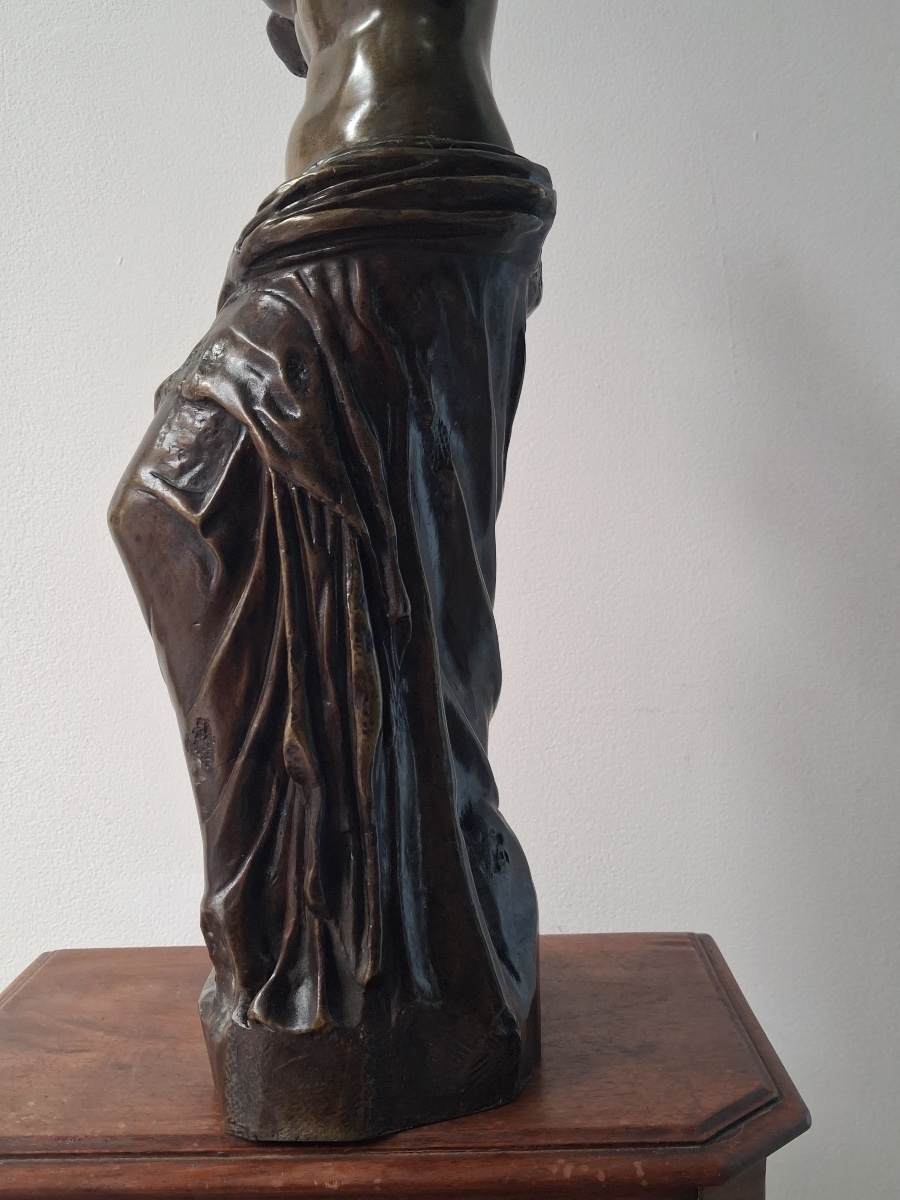 Statue en bronze de la Vénus de Milo  ( hauteur 44 cm) époque début XXème-photo-3