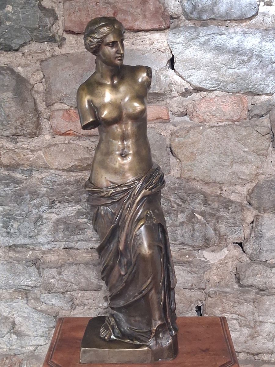 Statue en bronze de la Vénus de Milo  ( hauteur 44 cm) époque début XXème-photo-5