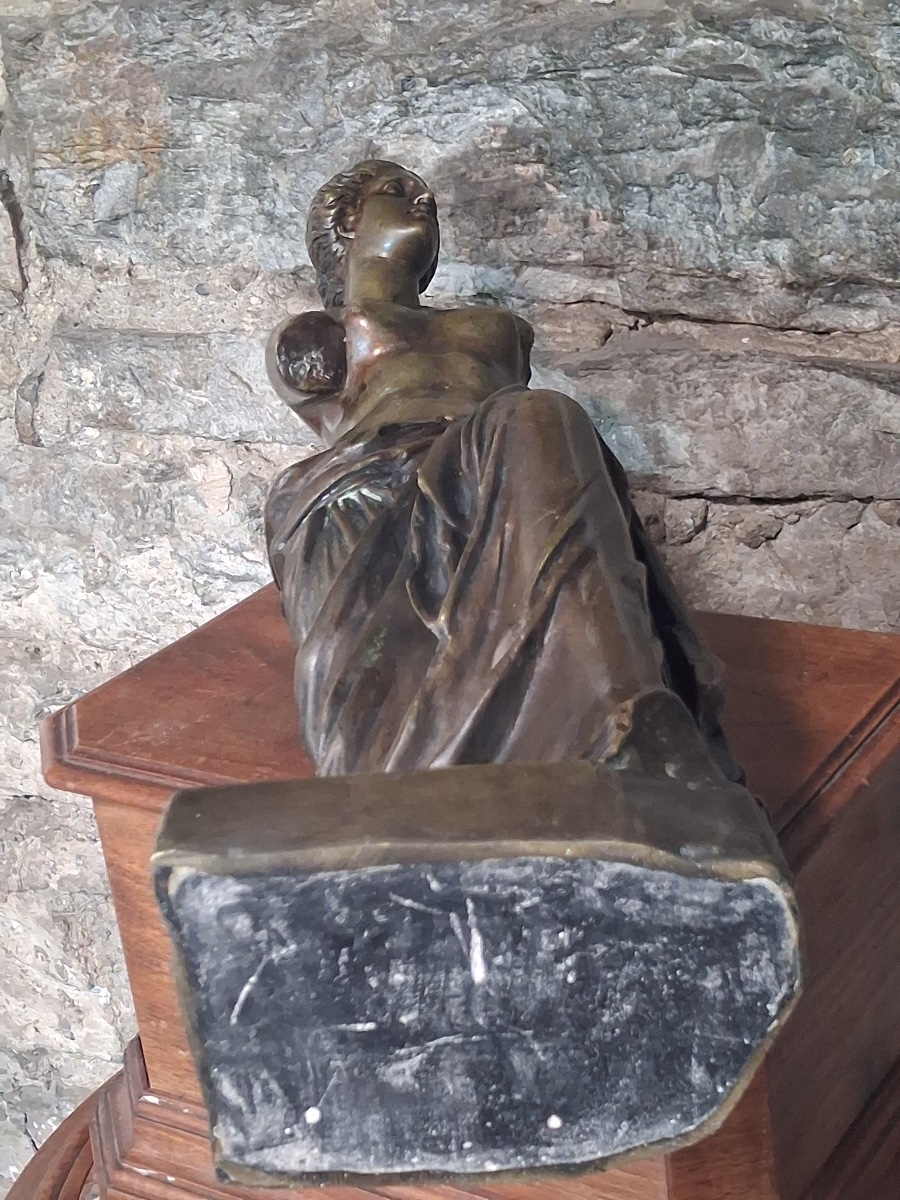 Statue en bronze de la Vénus de Milo  ( hauteur 44 cm) époque début XXème-photo-6
