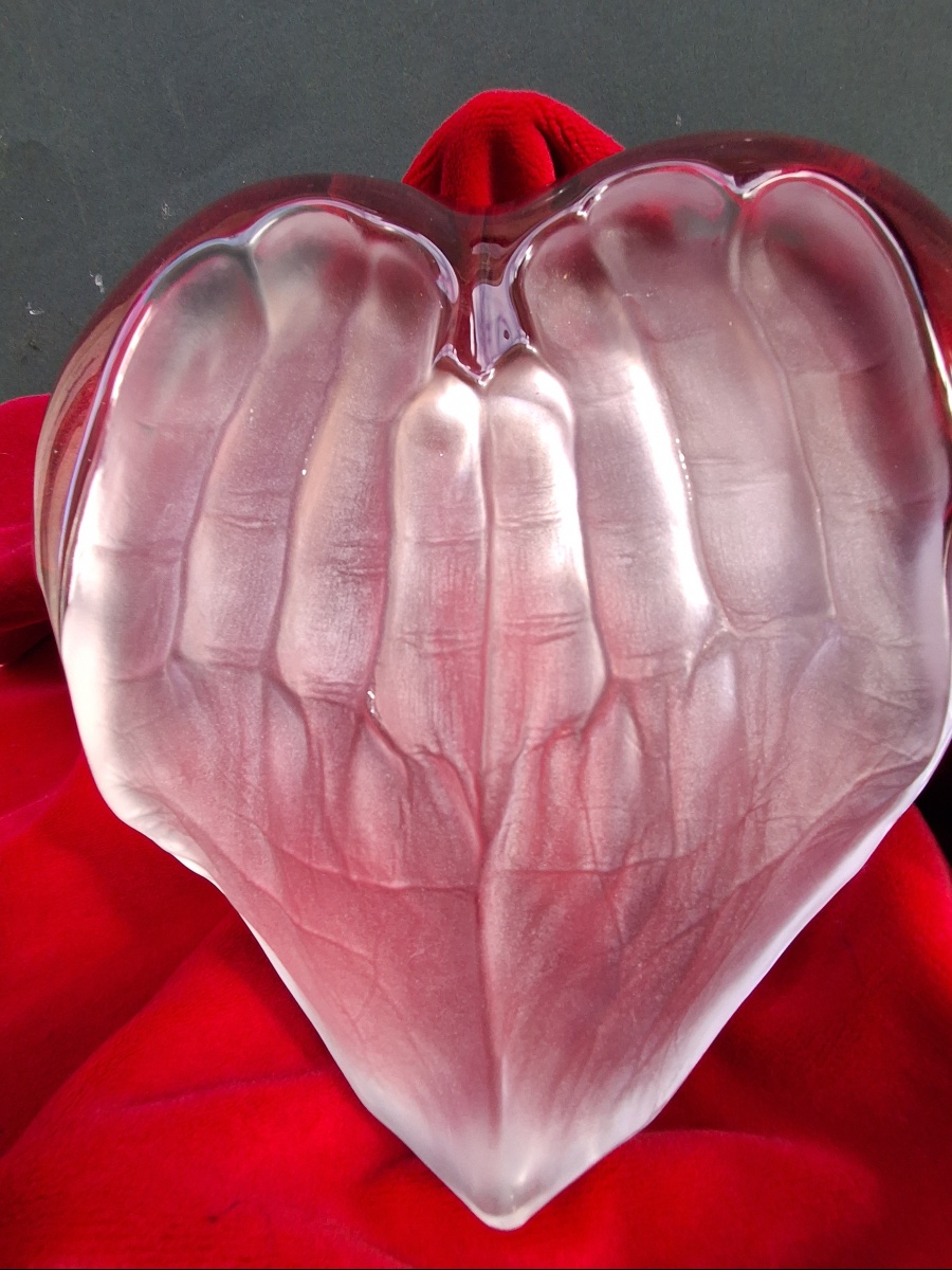 Daum Crystal Paperweight, 21 X 21 Cm, Designed By Tony Morgan, Edition 141 Of 500 -photo-1