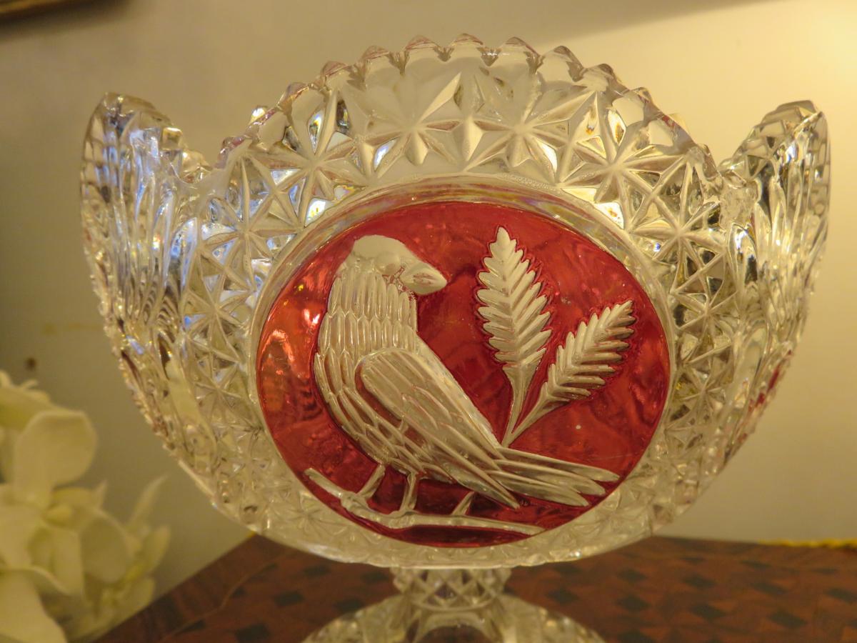 Cut On Foot In Twisted Cut Crystal Twentieth-photo-4