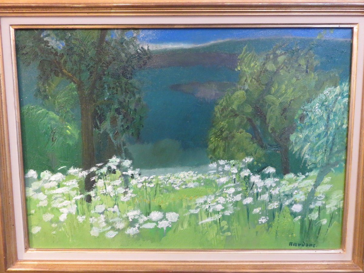 Guy Bardone (1927 - 2015 ) Prairie d'Ombelles -photo-1