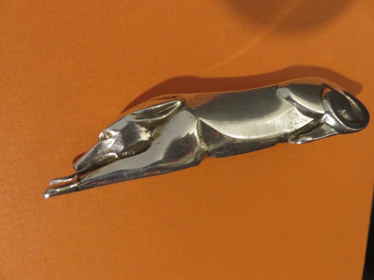 Christofle Gallia Twelve Art Deco Knife Rests In Silver Metal Designed By Sandoz-photo-2