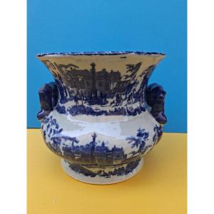 English Porcelain Pot Cover Victoria Ware Ironstone 19th C